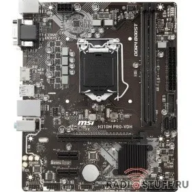 MSI H310M PRO-VDH RTL {LGA1151, H310, 2DDR4, PCI-E Dsub+DVI+HDMI GbLAN SATA MicroATX}