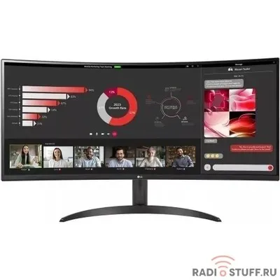LCD LG 34" 34WR50QC-B UltraWide {VA Curved 3440x1440 100Hz 5ms 300cd 21:9 178/178 FreeSync 2xHDMI DisplayPort HDR10 VESA}