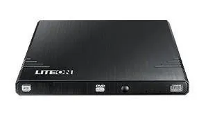 Оптический привод DVD RW USB2 8X EXT SLIM RTL BLACK EBAU108-11 LITEON