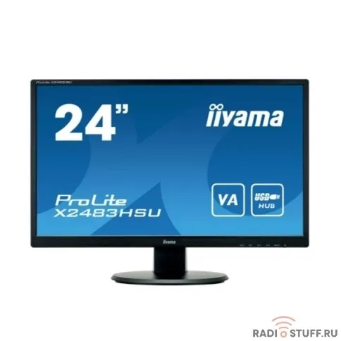 LCD Iiyama 23.8'' X2483HSU-B5 {VA 1920х1080 75Hz 4ms 250cd 178/178 3000:1 HDMI DisplayPort USB-Hub Speakers}