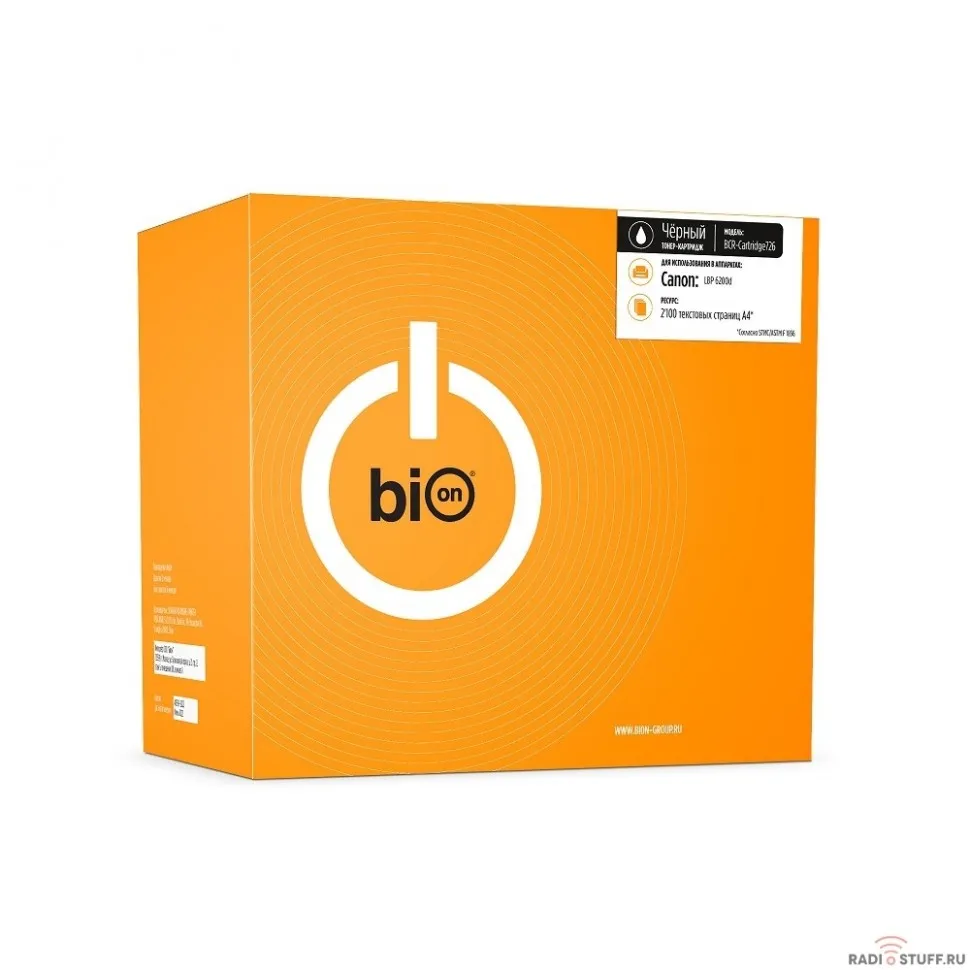 Bion Cartridge 726 Картридж для Canon LBP 6200d   (2 100 .стр)   [Бион]