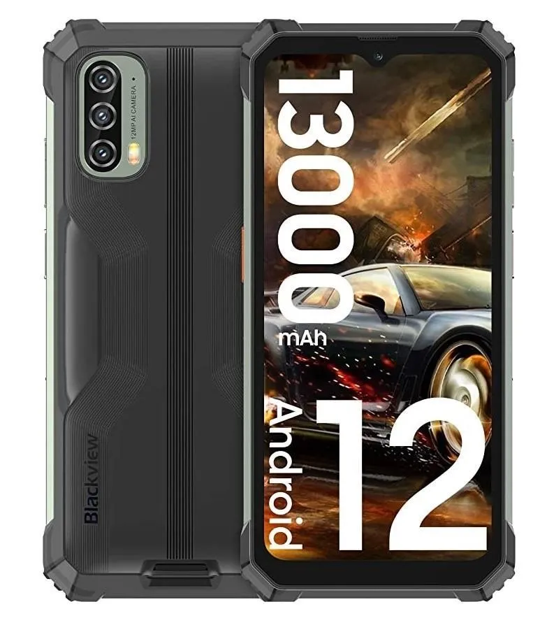 Смартфон BLACKVIEW BV7100 BLACK 128 Гб RAM 6Гб черный Наличие WiFi Наличие 3G LTE Наличие 4G OS Android 12.0 1080 x 2408 IPS-LCD Dual SIM 1xUSB type C Камера 12MP+8MP+2MP 8MP Battery 13000 мА/час BV7