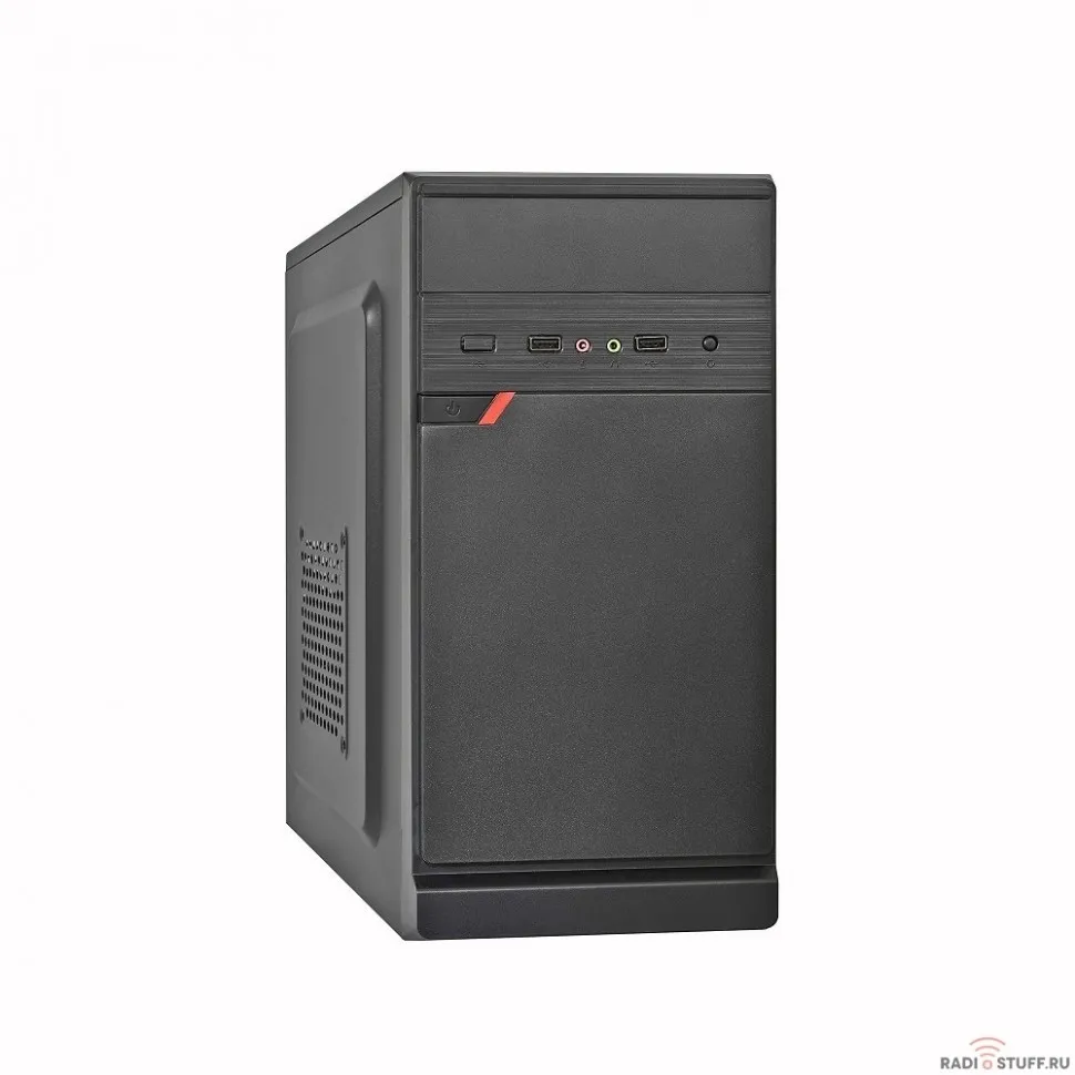 Exegate EX283056RUS Корпус Minitower ExeGate BAA-106 Black, mATX, <без БП>, 2*USB, Audio