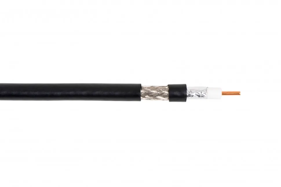 Кабель коаксиальный 5D-FB CCA  50 Ом, черный, 100 м