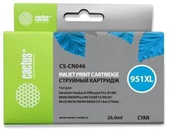 Картридж CYAN NO.951XL 26ML CS-CN046 CACTUS