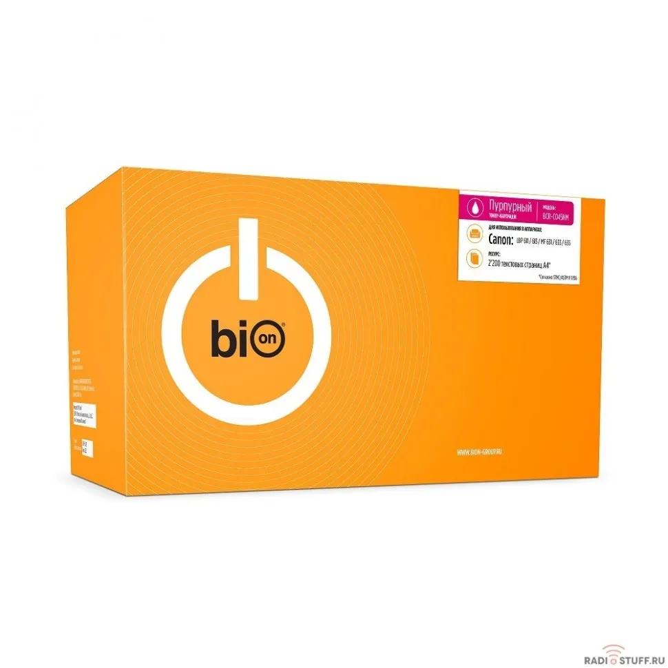 Bion C045HM Картридж для Canon imageCLASS MF634Cdw/MF632Cdw/LBP612Cdw;Canon i-Sensys LBP611Cn/LBP613Cdw/MF631Cn/MF633Cdw/MF635Cx (2200  стр.), Пурпурный