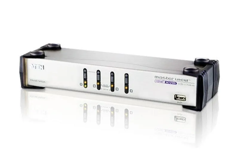 KVM-переключатель USB 4PORT DUAL VIEW CS1744C-AT ATEN