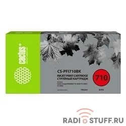 Картридж струйный Cactus CS-PFI710BK черный (700мл) для Canon imagePROGRAF TX-2000/TX-3000/TX-4000