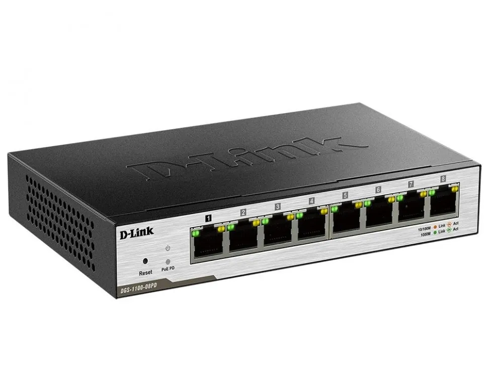 Коммутатор D-Link DGS-1100-08PD/B1A