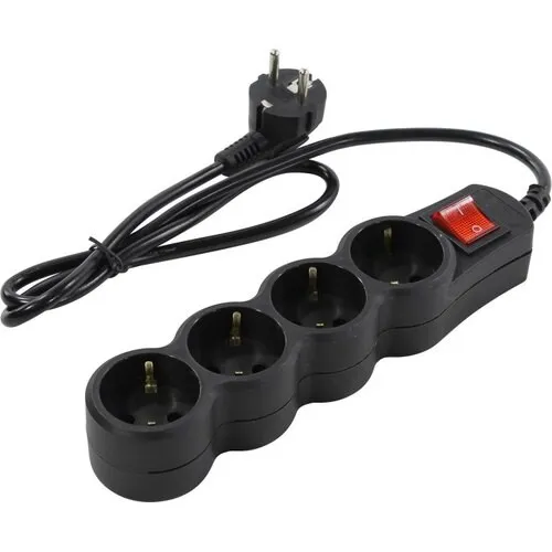 5bites SP4B-110 Сетевой фильтр SP4B-110 4S / 3*0.75MM2 / 1M / BLACK
