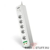 APC PM5V-RS Сетевой фильтр 1.83м, 5 розеток, белый