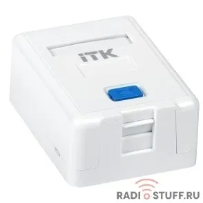 Корпус настенной розетки для 1 мод., Keystone Jack, ITK 