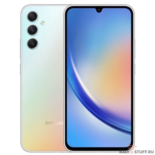 Смартфон Samsung Galaxy A34 5G SM-A346E 128Gb 6Gb серебристый 3G 4G 2Sim 6.6" AMOLED 1080x2340 And13