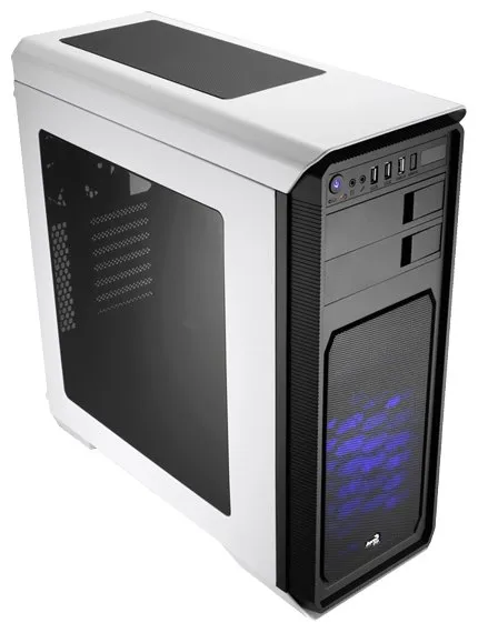 Aerocool Aero-800 White с окном, с картридером, ATX, без БП, 2x USB 3.0 + 2x USB 2.0, 2x 120 мм