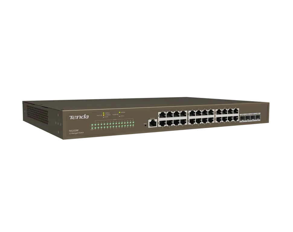 Коммутатор 24PORT 1000M 4SFP TEG3328F TENDA