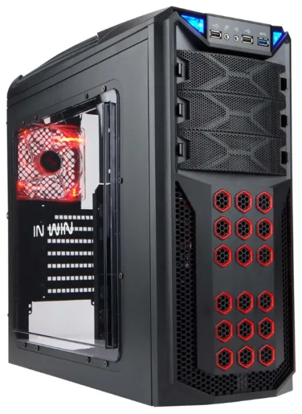 Midi Tower InWin BWR145 Black U2*2+U3*1+A(HD)+FAN (12cm), (GT1) (без блока питания)