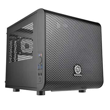 Thermaltake Core V1 [CA-1B8-00S1WN-00] mITX / win / black / no PSU