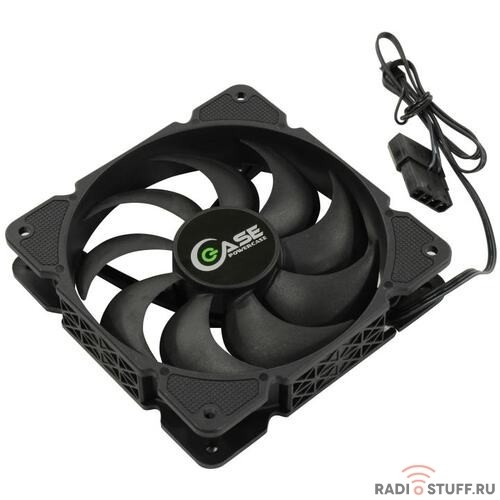 Powercase Вентилятор (M3-3+4) 120x120x25mm (100шт./кор, 3pin + Molex, 900±10% об/мин) Bulk