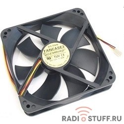 Gembird Вентилятор для корпуса 120x120x25mm, sleeve, узкий разъем 3pin [FANCASE3]