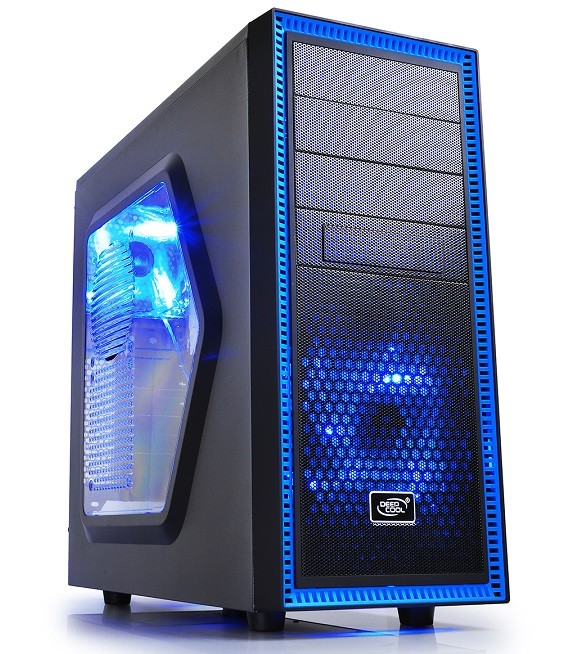 Корпус Deepcool TESSERACT SW без БП, боковое окно, черный, ATX