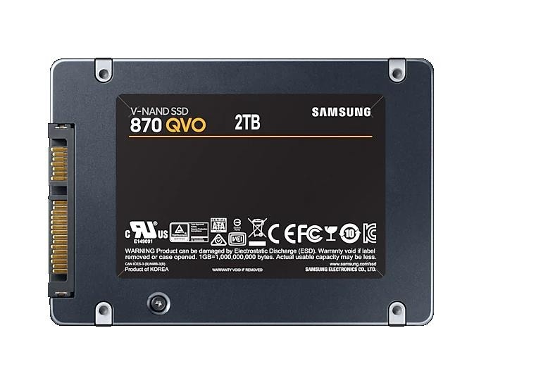 SSD жесткий диск SATA2.5" 2TB 6GB/S 870 QVO MZ-77Q2T0BW SAMSUNG
