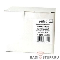 Perfeo PF-GLA6-180/600 Бумага Perfeo глянцевая 600л, 10х15 180 г/м2 (G11)