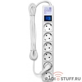 PowerCube Фильтр-удлинитель (SPG6-16-5M) 6 розеток, 5м,16А/3,5кВт, белый
