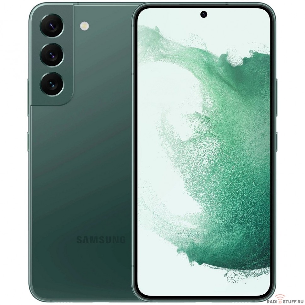 Смартфон Samsung SM-S901E Galaxy S22 5G 128Gb 8Gb зеленый моноблок 3G 4G 2Sim 6.1" 1080x2340 Android 12 50Mpix 802.11 a/b/g/n/ac/ax NFC GPS GSM900/1800 GSM1900 TouchSc Protect