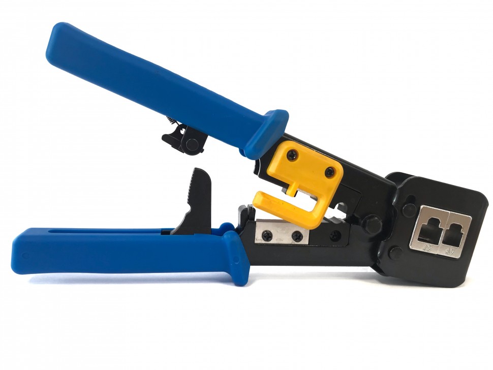 Инструмент обжимной для коннекторов со сквозным отверстием EZNetko plug RJ-45 (8p8c); RJ-11/RJ-12 (6p2c/6p4c/6p6c)