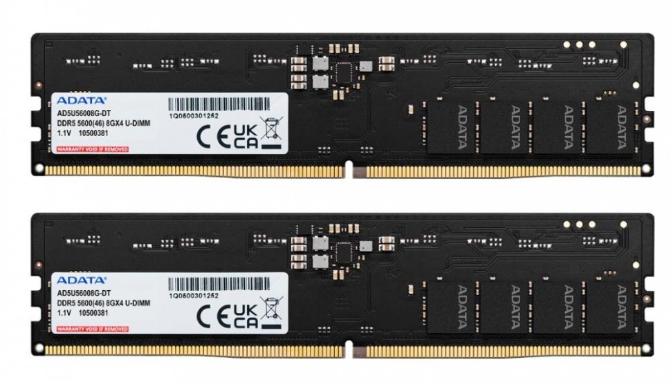 Модуль памяти DIMM 16GB DDR5-5600 AD5U56008G-DT ADATA