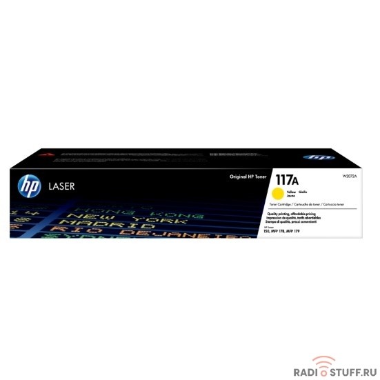 HP W2072A Картридж 117A лазерный, желтый  (700стр.)