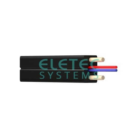 Кабель волоконно-оптический 1 (SМ — 9/125, G657.A1), FTTH drop type, внутренний, LSZH, черный, 2000м